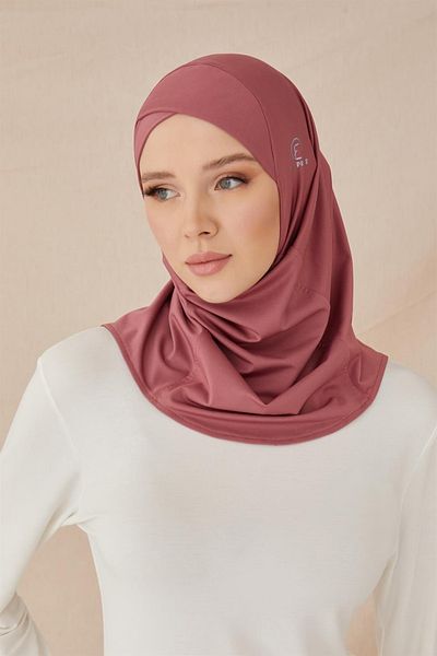 ELF PRIVE Cross Hijab Bonnet-Dried Rose