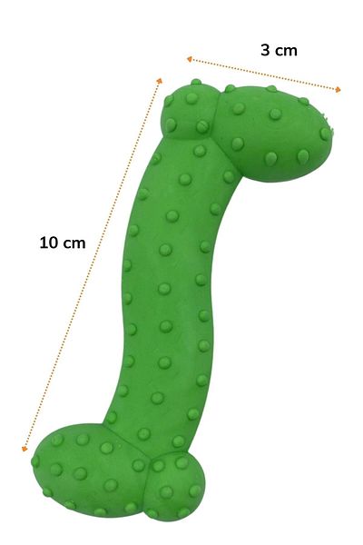 Buffer Serrated Surface Small Bone Plastic Dog Toy