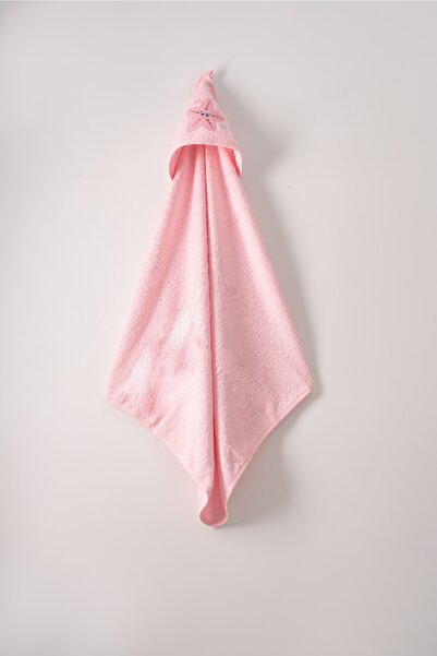 instababyrooms Sevimli Küçük Yıldız Kapşonlu Havlu 75x80cm