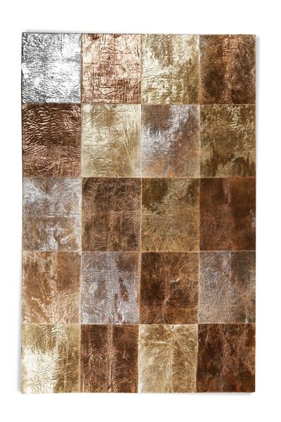 Dericibey Kahverengi Krem Bronz Dana Derisi Halı