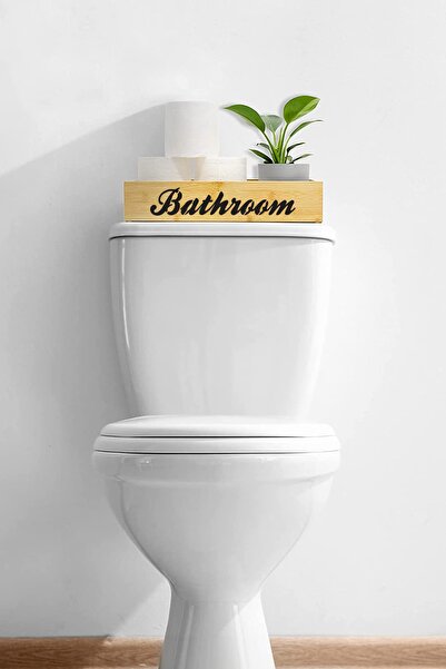 Bubizde Badhroom Wooden Box Organizer - Organizer μπάνιου - Διακοσμητικό κουτί - Organizer ραφιών μπάνιου-ντους