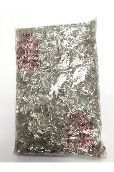 FdayAksesuar Видове мъниста Цветни сребърни усукани тръбни мъниста 5 мм 500 г...