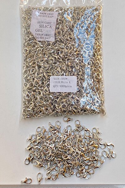 FdayAksesuar 100 bucăți de culoare nichel clemă papagal clemă pere clemă biju...