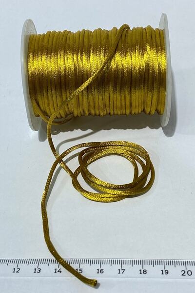 FdayAksesuar Sortiment de mărgele Galben muștar închis Rat Tail Brit Ip 10 me...