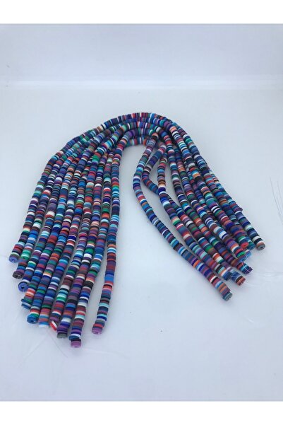 FdayAksesuar Sortiment de mărgele Albastru Mov Colorate Mărgele din plastilin...