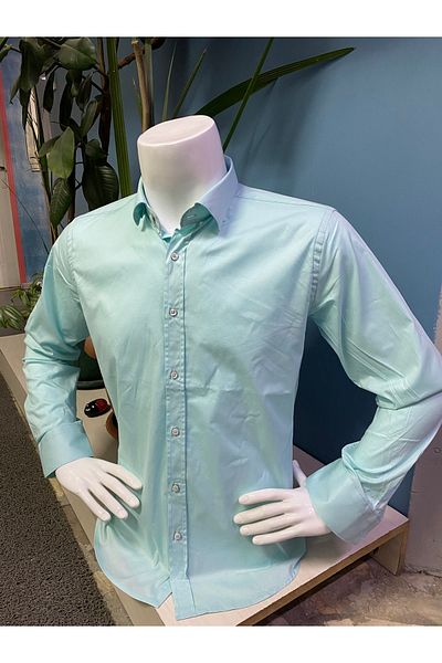 CLASSO Cotton Lycra Plain Shirt