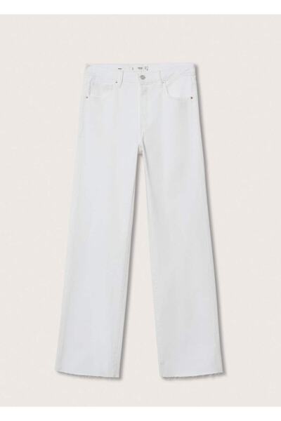 MANGO Woman Yüksek Belli Wide Leg Jean