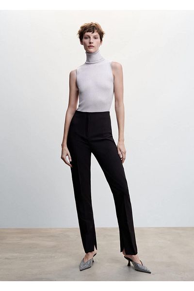 MANGO Woman Top cu gât