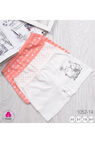 Koza Kız Çocuk 3'lü Slip Boxer