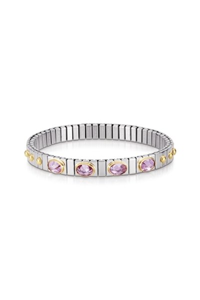 NOMİNATİON Extensıon Bracelets (s) In Stainless Steel With 18k Gold And Facet...