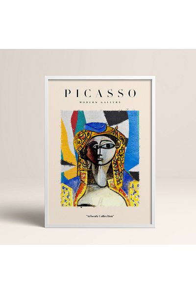 HOMEPACK Επιτραπέζιο έργο τέχνης Picasso Modern Gallery Abstract Artwork Collection με κορνίζα