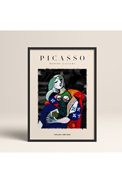 HOMEPACK Pictură din colecția de lucrări de artă abstracte din Galeria Modernă Picasso înrămată