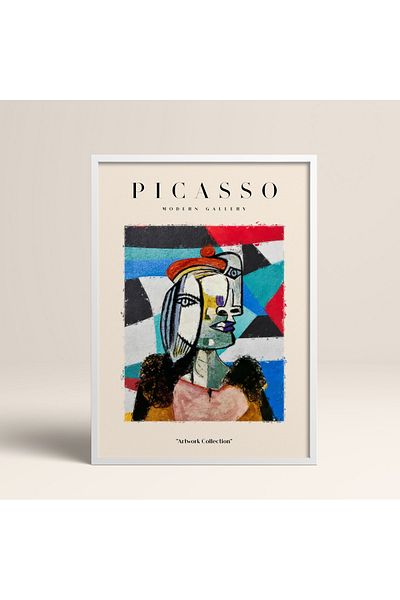 HOMEPACK Επιτραπέζιο έργο τέχνης Picasso Modern Gallery Abstract Artwork Collection με κορνίζα