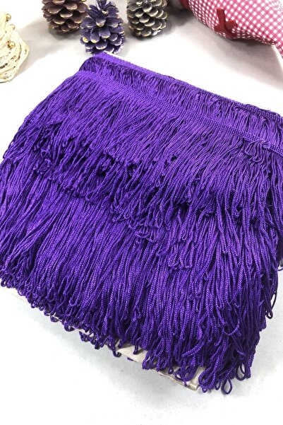 FdayAksesuar Accesoriu Panglică Decorativă Mov cu Franjuri și Ciucuri Lățime ...