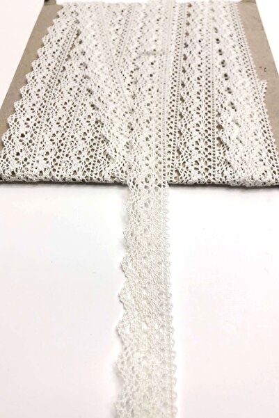 FdayAksesuar Διακοσμητική Κορδέλα Αξεσουάρ Λευκή Κοπανακί Κοτόν Δαντέλα – Δια...