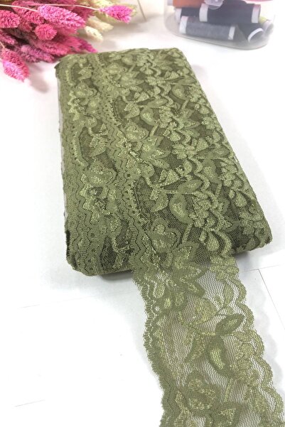 FdayAksesuar Panglică Decorativă Accesoriu Verde material elastic dantelă Orn...