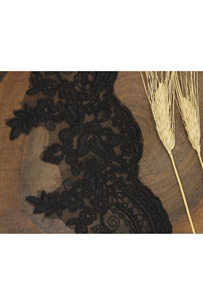 FdayAksesuar Διακοσμητική Κορδέλα Αξεσουάρ Μαύρη Γαλλική Γκιπούρ 2138 – Διακο...