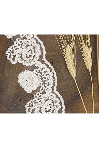 FdayAksesuar Διακοσμητική Κορδέλα Αξεσουάρ Λευκή Γαλλική Γκιπούρ 331 – Διακοσ...