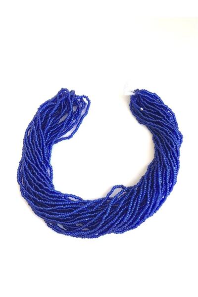 FdayAksesuar Διακοσμητική Κορδέλα Αξεσουάρ μπλε κοβαλτίου Μπλε Χάντρες 2 Mm-d...