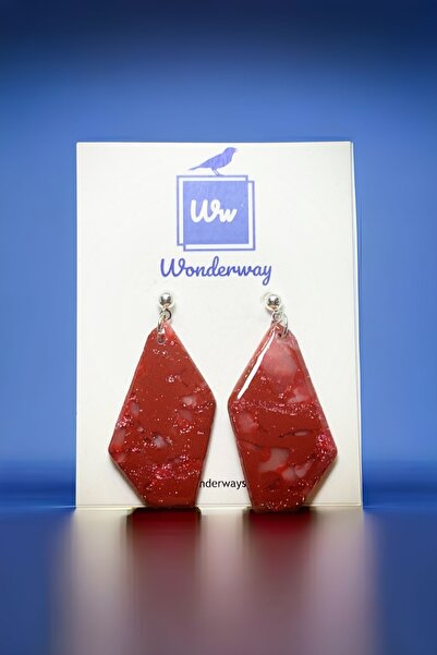 wonderway تصميم مخصص أقراط بوليمر كلاي اليدوية