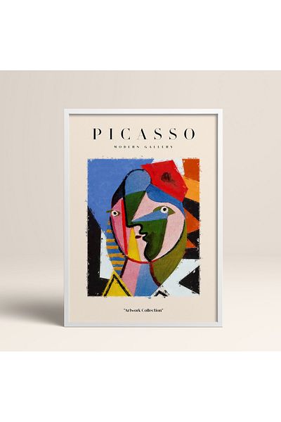 HOMEPACK Επιτραπέζιο έργο τέχνης Picasso Modern Gallery Abstract Artwork Collection με κορνίζα