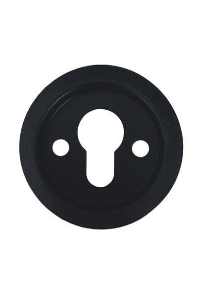 Seas Door Matte Black Steel Door and Badge Bowl