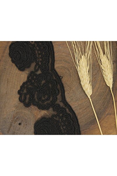 FdayAksesuar Διακοσμητική Κορδέλα Αξεσουάρ Μαύρη Γαλλική Γκιπούρ 331 – Διακοσ...