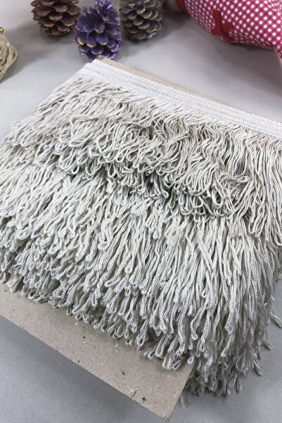 FdayAksesuar Διακοσμητική Κορδέλα Αξεσουάρ Σκούρο Κρεμ Χοντρό Σχοινί με Κρόσσ...