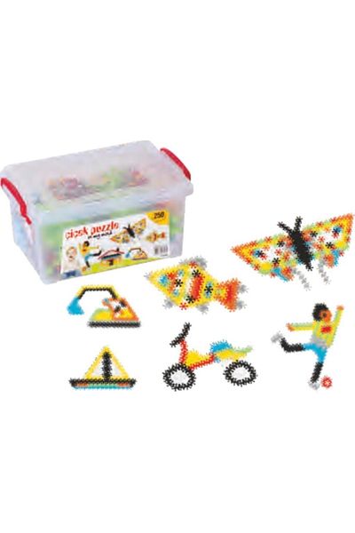 Edutoys بازل على شكل زهرة صندوق صغير 250 قطعة