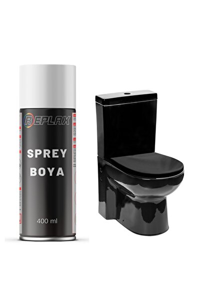 REPLAX Siyah Klozet Sprey Boyası Suya Dayanıklı 400 Ml.