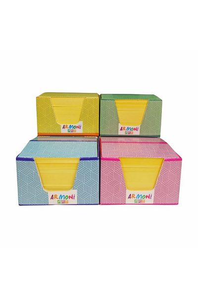 ELUX Yellow Cube Memo Pad 130gr8x8 (Economy Set 4 Models)