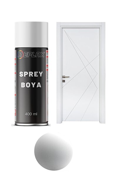 REPLAX Mat Beyaz Amerikan Kapı Sprey Boyası 400 Ml.