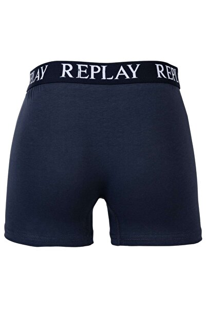 Replay Herren Boxershorts, 2er-Pack – Shorts, Baumwoll-Stretch