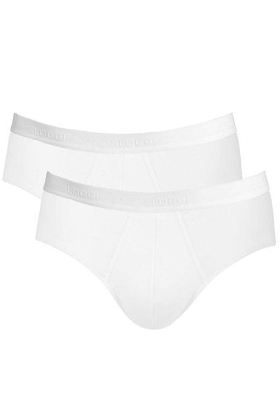 SLOGGI Herren Slips, 2er Pack - 24/7 Midi, Unterwäsche, Unterhose, Baumwolle, Logo, einfarbig