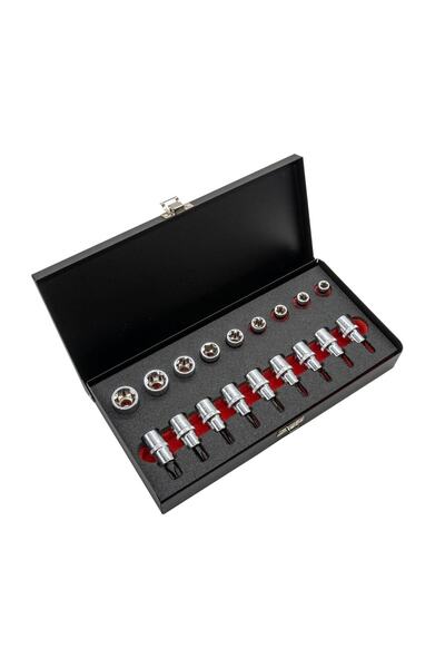 CETA FORM Cet Form 1/2" Torx Socket Set 18 Pieces (with Metal Box)