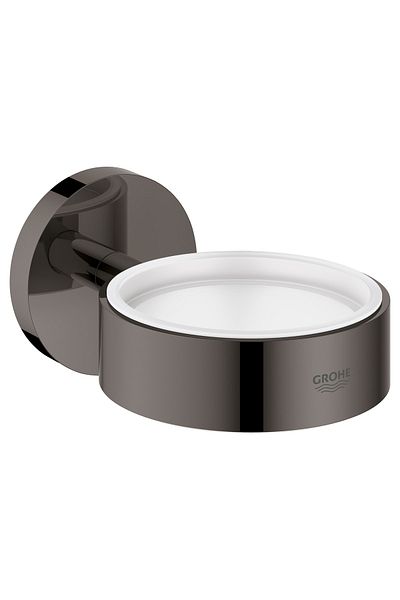 Grohe Essentials Hard Graphite Soap Dispenser and Toothbrush Holder - 40369a01