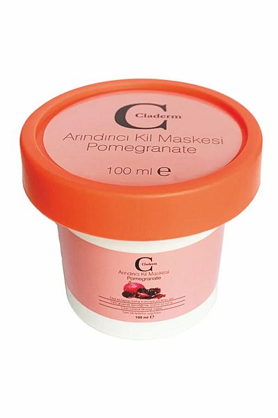 Claderm (100) ml Bucket Clay Mask – Pomegranate