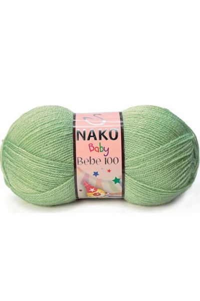 NAKO Baby 100 Green 4 Pieces Color: 10262