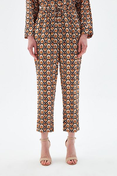 Love My Body Pantaloni cu talie elastică cu model