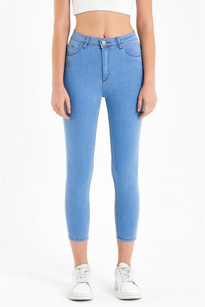 JAHR MARC Blugi de damă cu talie înaltă, skinny fit, albaștri
