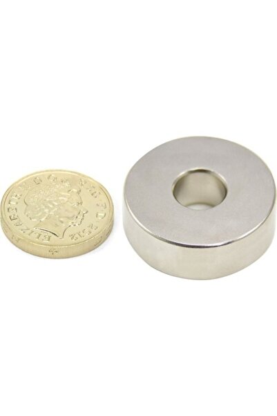 Dünya Magnet Çok Güçlü Delikli Neodyum Mıknatıs 30x9x10 Mm