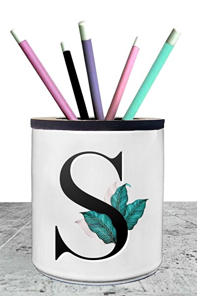 yhfoto Suport stilou din porțelan cu litera S - Axx72