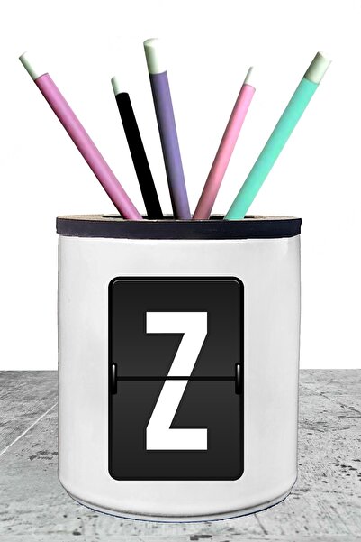 yhfoto Порцелянова підставка для ручок з літерою Z - Axx167