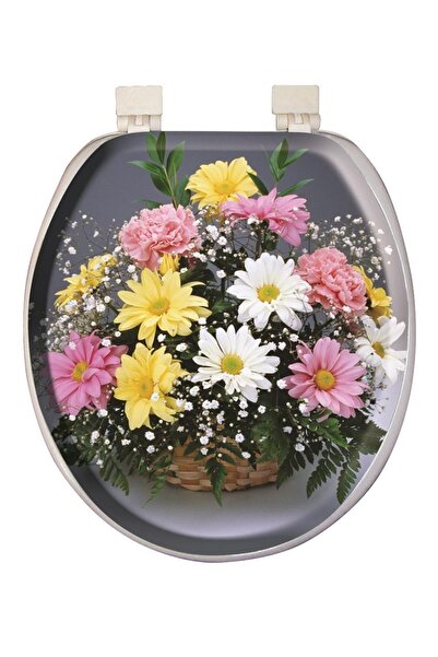 Softy Jumbo Desenli Yumuşak Klozet Kapağı Beyaz 8691580114441