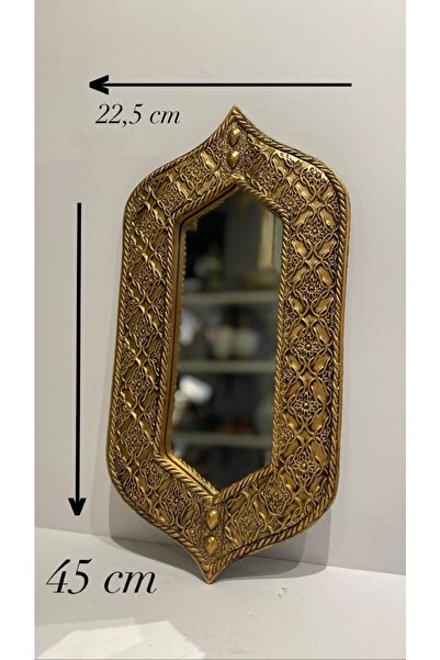 Peramari Dekoratif Polyester Tekli Kral Ayna Altın