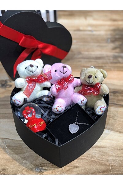 Masalsı Concept 14 Şubat Sevgililer Günü Özel Kurdaleli Kalpli Kutu Içerisind...