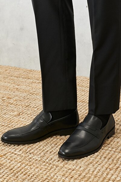 ALTINYILDIZ CLASSICS Men's Black Patternless Classic Shoes