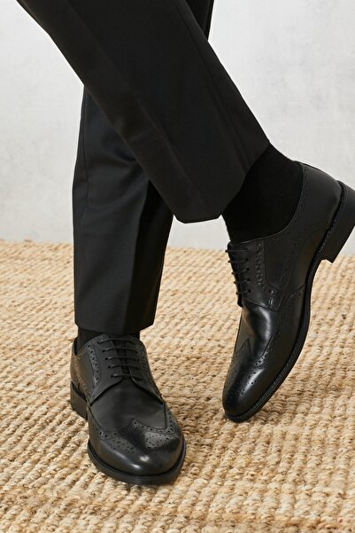 ALTINYILDIZ CLASSICS Ανδρικά Μαύρα Κλασικά Δερμάτινα Παπούτσια