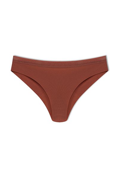 HNX Γυναικεία εσώρουχα Interlock Laser Cut Ghost Mesh Rubber Βραζιλίας