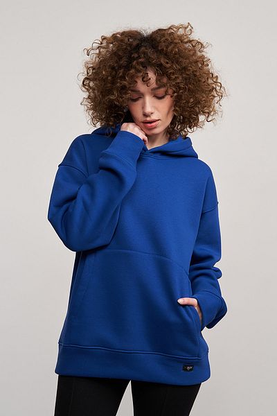 MBEY1989 Mbey Oversize Σακί Μπλε Hoodie - Unisex